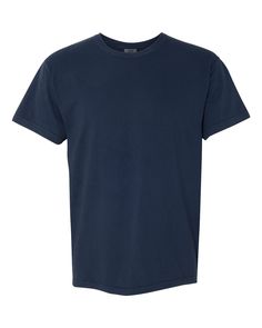 Adult Heavyweight RS T-Shirt - TRUE NAVY - S | Comfort Colors Adult Heavyweight T-Shirt in True Navy Blue Size Small | Ringspun Cotton 1717, C Salt Free, Embroidered Tee, Embroidered Tshirt, Embroidered Shirt, Online Design, Tee Shop, Vintage Looks, Comfort Colors, Custom Tshirts