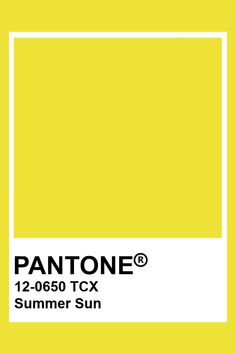 the pantone yellow color is shown in this graphic style, and it's very bright