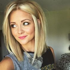 Blonde lob Cute Medium Length Haircuts, Bob Lung, Bob Hairstyles 2018, Κούρεμα Bob, Long Bobs, Short Straight Hair