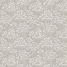 a wallpaper with white flowers and leaves on the back ground, as well as a light gray background