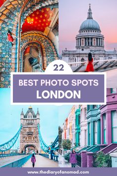 the best photo spots in london, england with text overlay reading 22 best photo spots in london