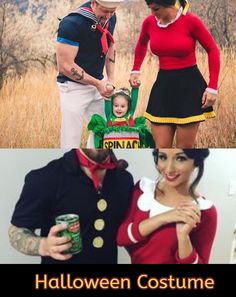 two people dressed up in costumes for halloween