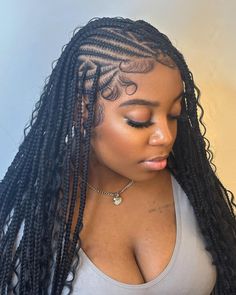 @ijjoanna • Instagram photos and videos Diva Braids, Freestyle Fulani Braids, Freestyle Fulani, Flip Over Fulani Braids, Fulani Braids Hairstyles, Girls Braided Hairstyles Kids, Twisted Hair, Pretty Braids, Frontal Wig Hairstyles