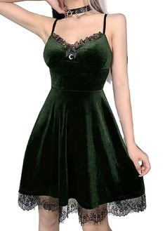 PRICES MAY VARY. Elevate your style with our gothic dress. Designed for women and girls who love grunge dress, cottagecore dress, fairy dress, lolita dress and emo dresses, this gothic dress is a perfect addition to your wardrobe. Grunge dress made with a blend of 95% Polyester and 5% Spandex, our cottagecore dress offers a comfortable and flexible fit. The velvet fabric adds a touch of luxury, while the long sleeve, lace design keeps you cool and stylish. This fairy dress features a slim silhou Goth Dress Aesthetic, Alt Dresses, Alt Dress, Black Goth Dress, Black Gothic Dress, Vintage Velvet Dress, Dress Fairy, Punk Dress, Emo Dresses