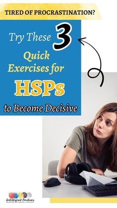 Decision-making can be tough for highly sensitive people, but with these simple tips, you can start to be more decisive and overcome analysis paralysis. These quick exercises for HSPs focus on reducing procrastination and tackling limiting beliefs, helping you build the confidence needed to make clear decisions. Perfect for anyone ready to enhance their self-improvement efforts and take control of their choices. Analysis Paralysis, Overcome Procrastination, Stop Feeling, Building Self Esteem