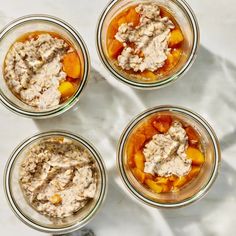 Peach Pie Overnight Oats