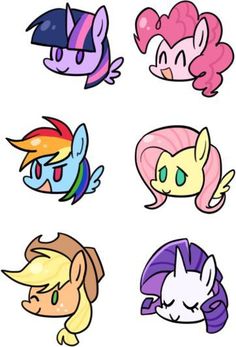 the different types of ponys are shown in this drawing lesson, which shows how to draw