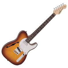 an electric guitar is shown on a white background