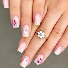 Pink Fake Nails, Skull Ghost, Halloween Press On Nails, Pink Pumpkin, Fake Nails With Glue