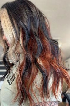 chunky hair highlights Braids Price List, Pulp Riot Hair, Pretty Hair Color, Texturizer On Natural Hair, Edgy Hair, Knotless Braids, Hair Dye Colors, Hair Inspiration Color