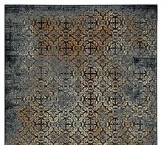 a rug with an intricate design on it