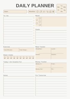 the daily planner is shown in white and has two lines on each side, one line with