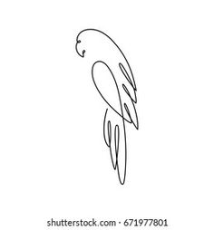 the outline of a bird on a white background