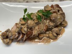 Salt Pork Tenderloin With Mushroom Sauce, Pork Tenderloin Mushroom Recipes, Pork Tenderloin Gravy Recipe, Mushroom Sauce For Pork, Pork Tenderloin With Mushrooms, Sauce For Pork Tenderloin, Pork Sauce, Roasted Pork Tenderloins, Creamy Mushroom Sauce