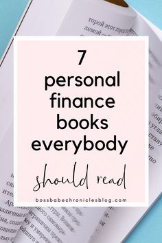 a book with the title 7 personal finance books everybody should read