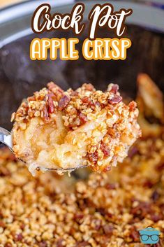 crock pot apple crisp is an easy and delicious appetizer that everyone will love