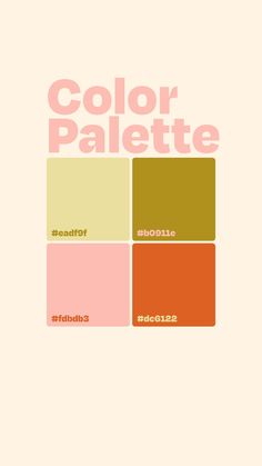 the color palette is shown with different colors