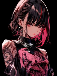 Anime Goth, Anime Websites, Pop Art Images, The Best Anime, Anime Watch, Japon Illustration, Best Anime, How To Draw Anime Hair, Gothic Anime