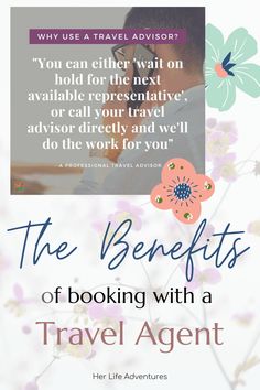 the benefits of booking with a travel agent