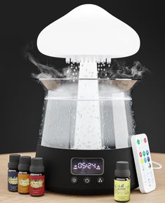 PRICES MAY VARY. Timely Serenity: With the zen raincloud humidifier water drip and built-in alarm, start your day on time to the tranquil sound of our unique moisturizing rain cloud humidifier water drip mushroom. Aromatic Elegance: Our aroma cloud diffuser mushroom with the essential oil diffuser mushroom waterfall lamp with rain creates a symphony of scent and sight, enhancing your living space's ambiance. Restful Glow: The mushroom night light with water rain lamp not only casts a peaceful ra Raincloud Humidifier, Waterfall Lamp, Drip Mushroom, Rain Diffuser, Rain Humidifier, Shower Diffuser, Cloud Diffuser, Calming Rain, Rain Lamp