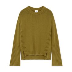 Find G. LABEL BY GOOP The Long-cuff Crew on Editorialist. G. Label by goop The Long-Cuff Crew in Peridot, X-Small: Chunky collar, slouchy fit, subtle strokes of ribbing throughout—if there’s one sweater we’re living in this season, it’s this. Designed in LA and knit in Italy from a midweight merino wool, it’s soft yet substantial. There are knuckle-grazing sleeves you can wear long or gently cuffed at the wrist. And it has two slits along the side seams (detailed with pretty touches of pointelle stitching), so you can tuck it, leave it loose, anything. Formerly known as the Van Nuys High-Cuff Crewneck Sweater.100% virgin wool Made in Italy. School Sweater, Charcoal Sweater, Peridot Color, Latest Sweater, Van Nuys, Striped Turtleneck, Cashmere Turtleneck, Charcoal Color, Vneck Sweater