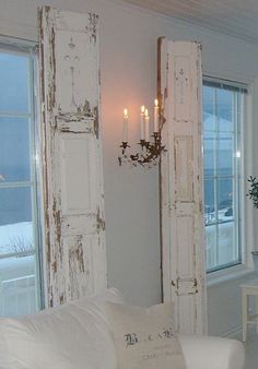 the interior french doors are painted white