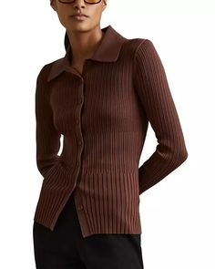 Tops for Women - Bloomingdale's Knitted Shirt, Lounge Sweater, Layered Shirts, London Today, Modern Clothing, Design Philosophy, Clothes Crafts, Cashmere Coat, Modern Outfits