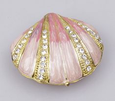 PRICES MAY VARY. Shell Box Jewelry Accessory Holder with Silver Crystal Colors: 3 colors at random from stock or drop us email for color information. shell Size: 6.2*5.7*2.5 cm (L*W*H) Weight: 119 g Bejeweled Handcrafted Pewter Seashore Trinket Box Hand Enameled Shell Box Jewelry Accessory Holder. Online buy pewter carapace Women's Shell Shaped Jewelry Box. 
 
strip colorful seashell trinket box Jewel/keepsake Boxes< 
 Silver crystal shell jewelry holder Specifications: 
 Size: 6.2*5.7*2.5cm (L* Gift Inspo Best Friend, Painted Sea Shells Ideas, Shell Jewelry Holder, Antique Jewelry Boxes, Seashell Ring, Pink Seashell, Engagement Box, Accessory Holder, Crystal Colors