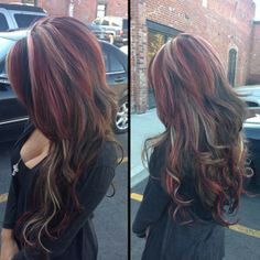 Like this cut Dyed Highlights, Love Hairstyles, Curls Hair