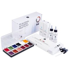 PRICES MAY VARY. KIT INCLUDES: 12-Color FX Alcohol-Activated Palette, Activator (2 fl. oz.), Remover (2 fl. oz.), two spray caps. REALISTIC MAKEUP: Simulate injuries and illnesses including burns, bruises, cuts, scrapes, and scabs for cosplay, Halloween, stage, film, SFX, and other performance arts. LONG-LASTING: Highly pigmented, water, sweat, and transfer-proof colors; Dries instantly. 12 COLORS: Prime Red, Prime Green, Prime Blue, Prime Black, Prime White, Prime Yellow, Purple, Rust Orange, M Blue Prime, Bridal Shower Gifts For Bride, Cosmetic Kit, Colors For Skin Tone, Sfx Makeup, Professional Makeup Artist, Rubbing Alcohol, Makeup Set, Makeup Palette