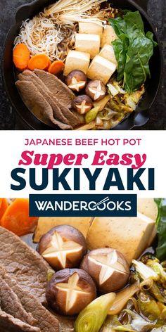 Gather your friends and family for this cozy winter warmer – sukiyaki! This popular Japanese hot pot packed with beef, noodles and veggies is one of our favourite experiences when in Osaka. If you want an easy Asian dinner recipe - this is it!