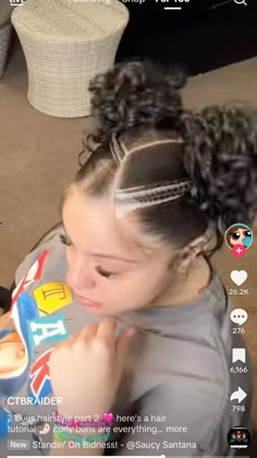 Four Ponytails Hairstyles, Braided Two Buns, Two Ponytail Hairstyles Natural Hair, Two Braids Into Ponytail Natural Hair, Pigtails With Braids, 2 Braided Buns, 2 Puffs Natural Hair Hairstyles, 2 Bun Hairstyles, Hair Braid Bun