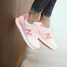 NEW BALANCE WL574SWA Pastel New Balance, Pink New Balance, Adidas Boots, Shoe Wishlist, Shoes Outfit Fashion, Adidas Shoes Women