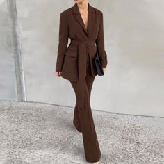 Grad Outfits, Brown Suits, Pant Sets, Graduation Outfit, Formal Outfit, Suit Fashion, Office Outfits