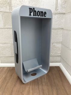 a phone box with the word phone on it