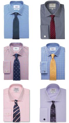 Mens Shirt And Tie, Shirt Tie Combo, Shirt And Tie Combinations, Vertical Striped Shirt, Color Room, Suit Combinations, Check Shirt Man, Shirt And Tie, Smart Casual Dress