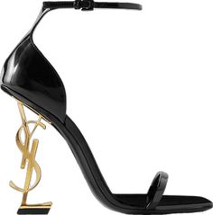 St Laurent Heels, Ysl Heels, Yves Saint Laurent Shoes, Saint Laurent Shoes, Black Patent Leather, What I Wore, Net A Porter, Black Sandals, Leather Sandals