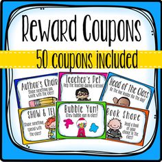 reward coupons for students to use in the classroom