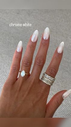 White Chrome Nails, Hoco Nails, Engagement Nails, Press Nails, Accessories Photography, Nails Press, White Chrome