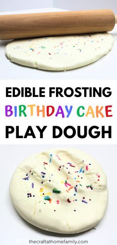 an edible frosting birthday cake play dough