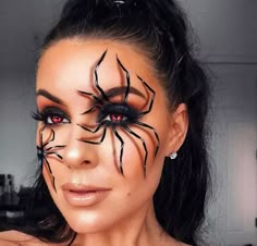 Easy Halloween Eyeshadow Looks, Spider Makeup, Halloween Makeup Witch, My Biggest Fear, Creative Halloween Makeup, Fantasy Make-up, Holloween Makeup, Biggest Fear