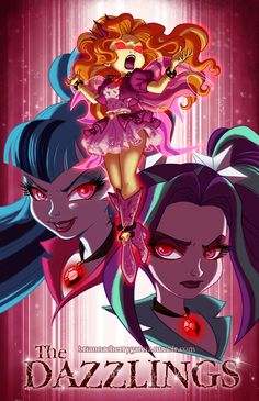 the poster for the animated movie, the dazzlelings