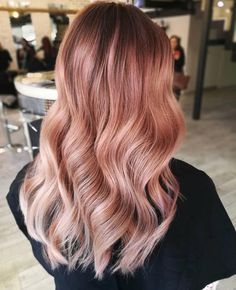 Rose Colored Hair, Rose Hair Color, Ginger Hair Color, Strawberry Blonde Hair, Hair Color Pink, Brown Blonde Hair, Rose Gold Hair