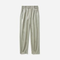 Getting dressed just got easier. We took our best-selling Easy Pant and made it in lightweight cotton twill so it features the same pull-on waistband and tapered leg as our original. Women's Easy Chino by Everlane in Light Sage Elevated Casual Relaxed Fit Pull-on Bottoms, Relaxed Fit Bottoms For Elevated Casual Wear, Elevated Casual Bottoms With Relaxed Fit, Relaxed Fit Ankle-length Pull-on Pants, Relaxed Fit High-waisted Pull-on Sweatpants, High-waisted Relaxed Fit Pull-on Sweatpants, Versatile Cotton Sweatpants With Pull-on Style, High-waisted Relaxed Fit Sweatpants, Relaxed Fit Pull-on Pants