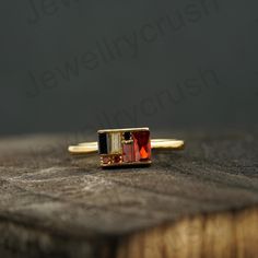 Vintage Multi Gemstone Ring, Baguette Garnet Statement Ring, Engagement Ring Fine Jewelry, Art Deco Stacking Box Ring, Beautiful Women Ring Main Stone: Garnet ( Lab-Created ) Main Stone Color: Red Main Stone Shape: Baguette & Round Birth Month: September Stone Size - 6 x 2MM &  4 x 2MM S I L V E R J E W E L R Y C A R E Silver is not the best friend of oxygen and sulfur; it can be oxidized and tarnished from time to time it is the nature of silver. To keep the silver shiny and prevent it from oxi September Stone, Garnet Statement Ring, Mohs Hardness Scale, E Major, Ring Baguette, Natural Structures, Beach Shower, Multi Gemstone Ring, Indie Jewelry