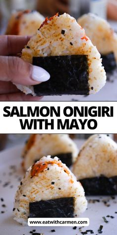 salmon onigiri with mayo is an easy and delicious appetizer that everyone will love