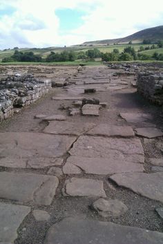 an old stone path in the middle of nowhere