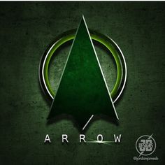 the green arrow logo on a dark background