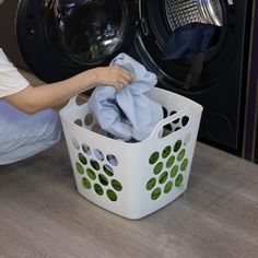 Keep your laundry neat and organized with this laundry basket. Ideal for sorting clothing, sheets, or towels and for carrying laundry between rooms, collecting dirty clothes or storing clean folded laundry. Composed out of? The durable plastic material that is waterproof and easy to clean. Large storage capacity makes it perfect for storing full household of clothing, cut out handles provide easy transport from one place to another. Featuring hole design that ensures ventilation for the clothes and helps eliminate excessive odors. Rebrilliant Color: White | Rebrilliant Flexible Plastic Carry Laundry Basket Holder Square Storage Hamper w / Side Handles Plastic in White | Wayfair | Organization Laundry Basket Holder, Basket Holder, Laundry Basket Organization, Hamper Storage, Bathroom Storage Organization, Laundry Room Organization, Laundry Hamper, Plastic Laundry Basket, Large Storage