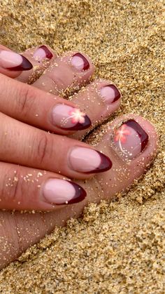 #nails#nailart#floral#hibiscus#frenchtip#red#vacation#art#handpaintednailart Nails Design Ideas Flowers, Cute Nails For Mexico, Mexico Aesthetic Nails, Brown Hibiscus Nails, Vacation Nails Hawaii, Nails Tropical Vacation, Hibiscus Flower Toe Nails, Red Hawaiian Nails, Short Nails For Sports